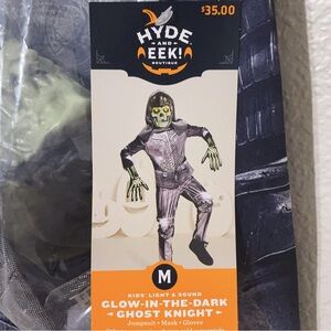 Hyde and Eek Kids Glow-in-the-Dark Ghost Knight Costume Size M（8）